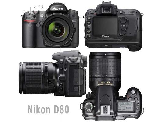 PoulaTo: Πωλείται Nikon 80+φακός AF-S DX Zoom Nikkor 18-135mm f/3.5-5.6GG IF-ED+αξεσουαρ